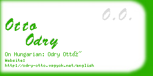 otto odry business card